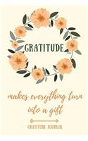 Gratitude Makes Everything Turn Into a Gift Gratitude Journal