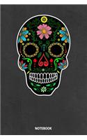 Notebook: Head Tattoo Day Of The Dead
