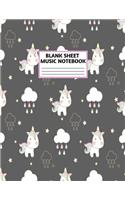 Blank Sheet Music Notebook