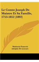 Comte Joseph De Maistre Et Sa Famille, 1753-1852 (1892)
