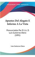 Apuntes Del Alegato E Informe A La Vista