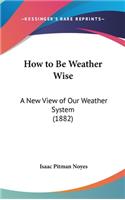 How to Be Weather Wise: A New View of Our Weather System (1882)