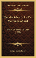 Estudio Sobre La Lei De Matrimonio Civil