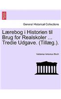L Rebog I Historien Til Brug for Realskoler ... Tredie Udgave. (Till G.).