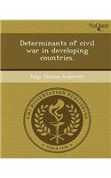 Determinants of Civil War in Developing Countries
