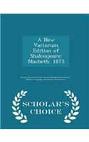 New Variorum Edition of Shakespeare