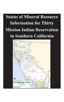 Status of Mineral Resource Information for Thirty Mission Indian Reservation in Southern California