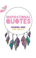 Inspirational quotes coloring book for adults