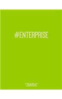 Notebook for Cornell Notes, 120 Numbered Pages, #ENTERPRISE, Lime Cover: For Taking Cornell Notes, Personal Index, 8.5"x11", Hashtag Series, Genius Edition(English)