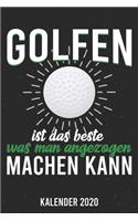 Kalender 2020: Golf A5 Kalender Planer für ein erfolgreiches Jahr - 110 Seiten