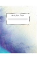 Blank Sheet Music Notebook Kids: Music Manuscript Paper / White Marble Blank Sheet Music / Notebook for Musicians / Composition Books Gifts 100 Pages (8.5x11), perfect for learning