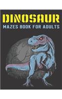 Dinosaur Mazes Book for Adults