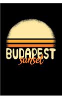 Budapest Sunset: VOKABELHEFT / NOTIZBUCH Für Schulanfänger, Studenten, Schüler, Backpacker, Reisende, Traveler A5 (6x9 inch) 120 Seiten liniert! I Monatsplaner I Jou