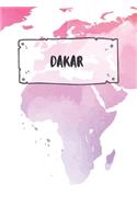 Dakar: Liniertes Reisetagebuch Notizbuch oder Reise Notizheft liniert - Reisen Journal für Männer und Frauen mit Linien