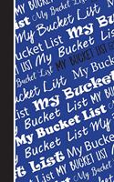 Bucket List: Lined Journal (Notebook, Diary) 6x9, Blue and Pink Soft Cover, Matte Finish, Journal