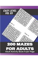 200 Mazes for Adults