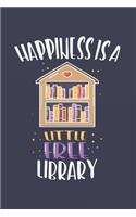 Happiness Is A Little Free Library: Bookworm 2020 Planner - Weekly & Monthly Pocket Calendar - 6x9 Softcover Organizer - For Literature, Books And Luckiness Fan