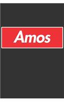 Amos: Amos Planner Calendar Notebook Journal, Personal Named Firstname Or Surname For Someone Called Amos For Christmas Or Birthdays This Makes The Perfec