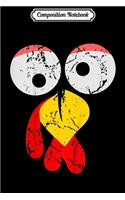 Composition Notebook: Kids Turkey face eyes beak costume Thanksgiving gift toddler boys Journal/Notebook Blank Lined Ruled 6x9 100 Pages