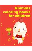 Animals coloring books for children