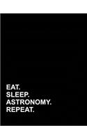 Eat Sleep Astronomy Repeat: Appointment Book 2 Columns(13 Appointment Book 2 Columns)