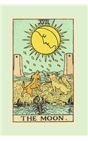 The Moon: Tarot Card Notebook Vintage Green 175-Page(1 Tarot Card Journals)