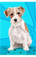 Bullet Journal Notebook for Dog Lovers, Jack Russell Terrier Sitting Pretty 1: 162 Numbered Pages with 150 Dot Grid Pages, 6 Index Pages and 2 Key Pages for Journaling, Writing, Planning and Doodling, for Women, Men, Kids, Easy