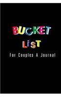 Bucket List for Couples A Journal