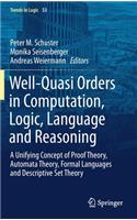 Well-Quasi Orders in Computation, Logic, Language and Reasoning