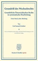 Grundriss Des Wechselrechts