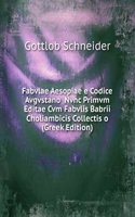 Fabvlae Aesopiae e Codice Avgvstano  Nvnc Primvm Editae Cvm Fabvlis Babrii Choliambicis Collectis o (Greek Edition)