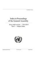 Index to Proceedings of the General Assembly 2014/2015
