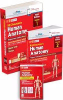 Combo Set of BD Chaurasia's Human Anatomy 9/e (Vol 1 + Vol 2 + Companion Booklet ) Special Physiotherapy Edition