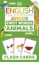 English for Everyone Junior First Words Animals Flash Cards