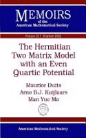 The Hermitian Two Matrix Model with an Even Quartic Potential