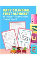 Baby Bilingual First Alphabet Reading Vocabulary Books (English Hindi)