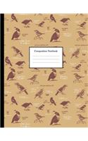 Composition Notebook: Birds of the USA College Ruled Paper, 8.5 x 11, 100 pages