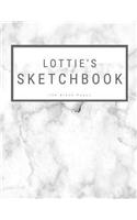 Lottie's Sketchbook: : Personalized Marble Sketchbook with Name: 120 Pages