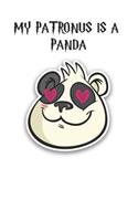 My Patronus is a Pandas: Cute Panda Lovers Journal / Notebook / Diary / Birthday Gift (6x9 - 110 Blank Lined Pages)
