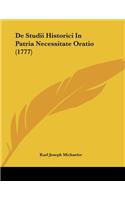 De Studii Historici In Patria Necessitate Oratio (1777)