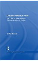 Clauses Without 'That'
