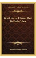 What Social Classes Owe to Each Other