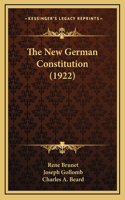 The New German Constitution (1922)