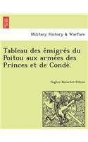 Tableau Des E Migre S Du Poitou Aux Arme Es Des Princes Et de Conde .