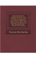 Johannis Burchardi ... Diarium Innocentii VIII, Alexandri VI, Pii III, Et Julii II Tempora Complectens, Nunc Primum Publici Juris Factum Comm. Adjectis AB A. Gennarelli. (Gli Scrittori E I Mon. Della Storia Ital.).