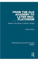 From the Old Academy to Later Neo-Platonism