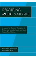Describing Music Materials