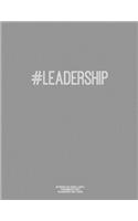 Notebook for Cornell Notes, 120 Numbered Pages, #LEADERSHIP, Grey Cover: For Taking Cornell Notes, Personal Index, 8.5"x11", Hashtag Series, Genius Edition