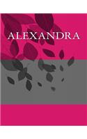 Alexandra: Personalized Journals - Write In Books - Blank Books You Can Write In