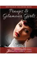 Pinups and Glamour Girls: Grayscale Coloring Book
